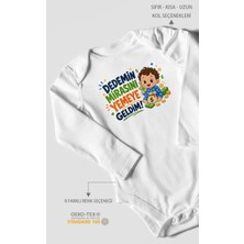 Morivo Kids Dedemin Mirasını Yemeye Geldim! Uzun Kollu Çıtçıtlı Bebek Body