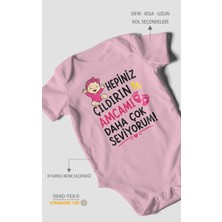 Morivo Kids Amcaya Özel Kısa Kollu Bebek Body %100 Pamuk