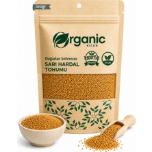 Organic Kiler Sarı Hardal Tohumu 100GR. Elenmiş & Katkısız Taze Mahsül