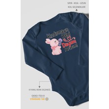 Morivo Kids Kızdırmayın Beni Dayımı Ararım Uzun Kollu Bebek Body %100 Pamuk