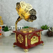Elwes Nostaljik Gramofon Müzik Kutusu