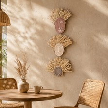 Momiko Tasarım 3’lü El Yapımı Beton Duvar Dekoru – Naturel Koleksiyon Serisi