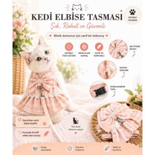 For Pet Elbiseli Kedi Gezdirme Tasması