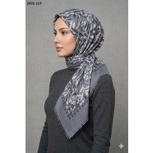 Huzurlu İpek Huzurlu Ipek Desenli Flamlı Pamuk Eşarp 1021-115
