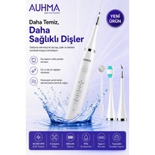 Vothoon Ultrasonic  şarjlı Elektrikli Akıllı Diş temizleme Cihazı Beyazlatıcı 5 Mod 3+1 Başlık, Ipx8 Su Geçirmez Beyaz