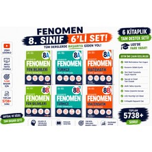 Fenomen 8. Sınıf A+B Tam Eğitim Seti (Türkçe + Matematik + Fen Bilimleri) | 6 Kitap | Video Çözümlü Soru Bankası