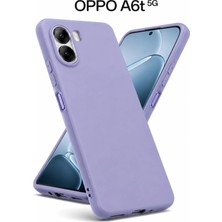 Nezih Case Oppo A6T 5g Uyumlu Kamera Korumalı Lansman Kadife Iç Yüzeyli (Şık Tasarım) Silikon Kapak