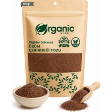 Organic Kiler Üzüm Çekirdeği Tozu Katkısız & Doğal 100 gr