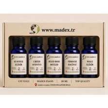 Madex 5 Li Orjinal Parfüm Esans Seti Her Biri 20 ml