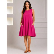 Rouge Basic Ayrobin Kolsuz Salaş Mini Elbise