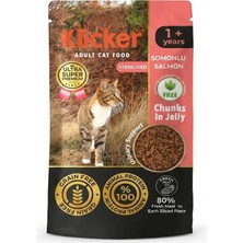 Klicker Pauch Kısır Somonlu Kedi Konservesi 85 gr
