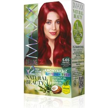 Maxx Deluxe Natural Beauty Amonyaksız Set Saç Boyası 5.65 Nar Kızılı