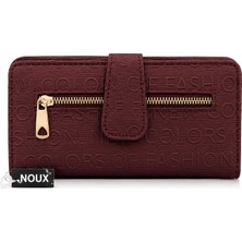 Noux Çok Bölmeli Kapaklı Kadın Cüzdanı