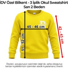 Idv Özel Bilkent - Anasınıfı 3 Iplik Okul Sweatshirt Sarı 2 Beden