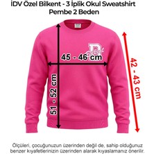 Idv Özel Bilkent - Anasınıfı 3 Iplik Okul Sweatshirt Pembe 2 Beden