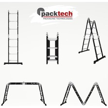 Packtech Karbon Çelik Akrobat Çok Amaçlı Merdiven 4x5