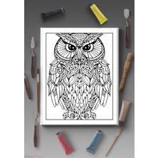 Kanvassepetinet 40X30CM Tüm Boyama Türlerine Uygun Boyanabilir Baskılı Tuval Çocuklar Için Boyanabilir Mandala Tablo