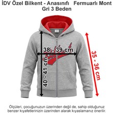 Polo Yaka Idv Özel Bilkent - Anasınıfı Eşofman Üst Gri 3 Beden