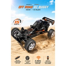 Yıldırım Oyuncak Uzaktan Kumandalı 15 Km/h Yapan Drift Atan Off Road Rc Araba 45CM – 2.4ghz Şarjlı Arazi Buggy