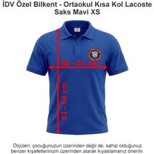 Idv Özel Bilkent - Ortaokul Kısa Kol Polo Yaka  Saks Mavi Xs