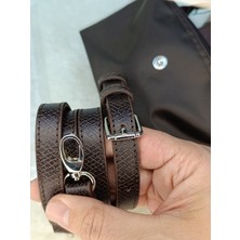 Alisa Bag Le Plıage Xs Pouch Mocha Renk Uyumlu %100 Deri Askı Seti