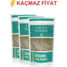 Talya Foods Organik Yeşil Mercimek 3X500 G
