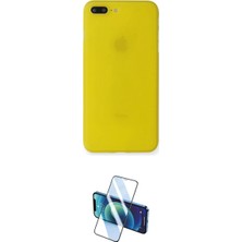 Marsilyan™- iPhone 7 Plus Kılıf Yadigar Yansıma Serisi - Siyah 3D Antistatik Seramik Nano Ekran Koruyucu