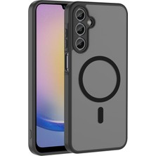 Gpack Galaxy A14 Kılıf Babet Magsafe Kablosuz Şej Şarj Özellikli Silikon Siyah