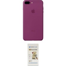 Marsilyan™- iPhone 8 Plus Kılıf Yadigar Yansıma Serisi - Siyah Mat Seramik Nano Ekran Koruyucu