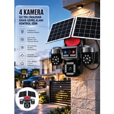 Arenes Sım Kart Destekli 4 Kameralı Akıllı Dış Mekan Güvenlik Kamerası - Lisinya