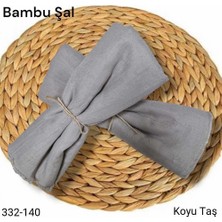 Lady Coco Bambu Kraş Şal (Koyu Taş) 332-140