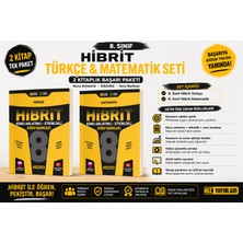 Hız Yayınları 8. Sınıf Hibrit Türkçe & Matematik Seti 2'li | Konu Anlatımlı - Etkinlikli Soru Bankası