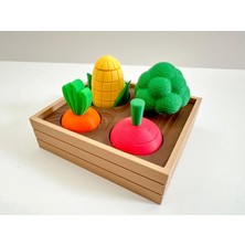 Alveradecor Fidget Garden Montessori Eğitici Sebze Oyuncağı 3D Baskı