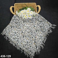 Firuze Eşarp Firuze Desenli Sökme Boncuklu Eşarp 436-129