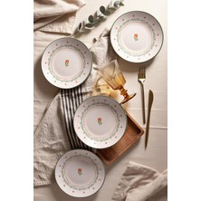 Keramika Bloom Pasta Tabağı 20 cm 4 Adet 23972