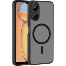 Gpack Xiaomi Redmi 13C Kılıf Babet Magsafe Kablosuz Şej Şarj Özellikli Silikon Siyah