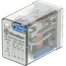 Finder 55.33.9.024.0010 24V 10A Dc 3 Kontak Röle