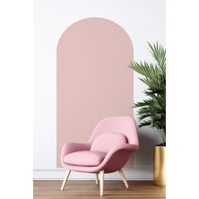 Kanvassepetinet Kendiliğinden Yapışkanlı Kumaş Kanvas Dokulu Duvar Kağıdı Boho Bohem Tarz Oval Duvar Sticker