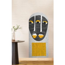 Kanvassepetinet Kendiliğinden Yapışkanlı Kalın Kanvas Dokulu Dekoratif Bohem Art Soyut Duvar Kağıdı Duvar Stickerı