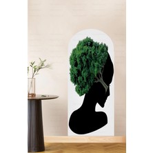 Kanvassepetinet Kendiliğinden Yapışkanlı Kalın Kanvas Dokulu Dekoratif Bohem Art Soyut Duvar Kağıdı Duvar Stickerı