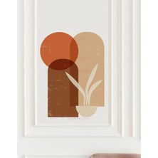 Kanvassepetinet Kendiliğinden Yapışkanlı Kalın Kanvas Dokulu Dekoratif Bohem Art Soyut Duvar Kağıdı Duvar Stickerı