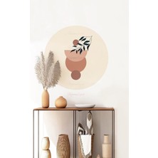 Kanvassepetinet Kendiliğinden Yapışkanlı Kalın Kanvas Dokulu Dekoratif Bohem Art Soyut Duvar Kağıdı Duvar Stickerı