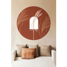 Kanvassepetinet Kendiliğinden Yapışkanlı Kalın Kanvas Dokulu Dekoratif Bohem Art Soyut Duvar Kağıdı Duvar Stickerı