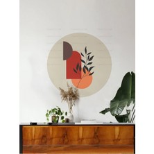 Kanvassepetinet Kendiliğinden Yapışkanlı Kalın Kanvas Dokulu Dekoratif Bohem Art Soyut Duvar Kağıdı Duvar Stickerı