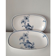 Güral Porselen Kuş 2 Adet 29 Cm(Büyük) Salata,sunum,kayıktabak