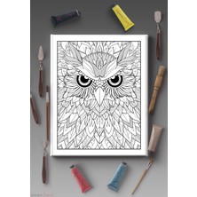 Kanvassepetinet 40X30CM Tüm Boyama Türlerine Uygun Boyanabilir Baskılı Tuval Çocuklar Için Boyanabilir Mandala Tablo