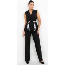Dorne Moda Şal Detaylı Pantolon Takım