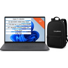 Lenovo Ideapad Slim 3 Intel Core I7 13620H 16GB 1 Tb SSD 16" Wuxga IPS Windows 11 Pro Taşınabilir Bilgisayar 83K2001WTR +Compmarkt Çanta