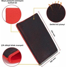 Koto Yüzey Temizleyici Kil Eldiveni Kırmızı Zift Böcek Reçine Temizleyici 21X16 cm