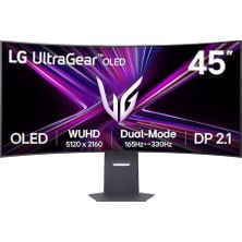 Lg 44.5' 45GX950A-B 0.03MS 165Hz  Wuhd OLED Monıtor